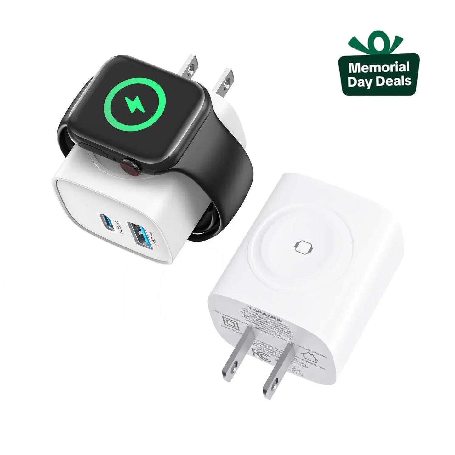 🔥 50% OFF TODAY |🔋 3-in-1 Magnetic Apple Watch Charger | Fast USB-C Wall Charger