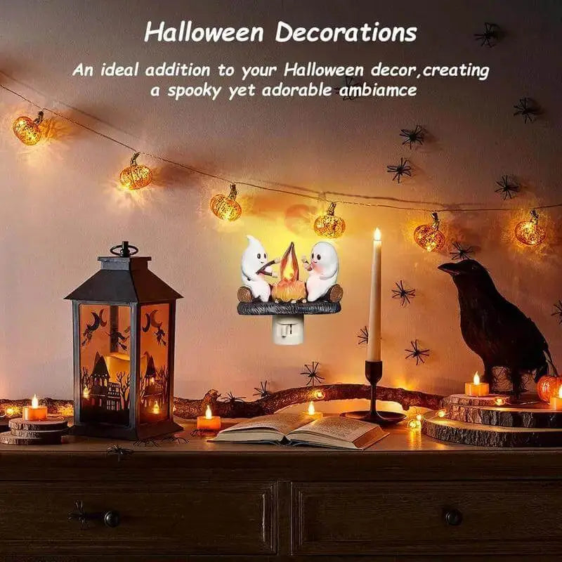 🎃👻Halloween Night Light Ghost Bubble Bath Lamp Ghost Reading Lamp Ornament