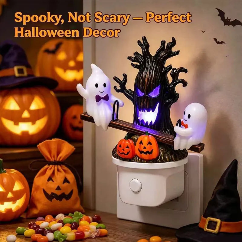 🎃👻Halloween Night Light Ghost Bubble Bath Lamp Ghost Reading Lamp Ornament