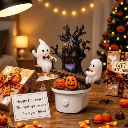 🎃👻Halloween Night Light Ghost Bubble Bath Lamp Ghost Reading Lamp Ornament