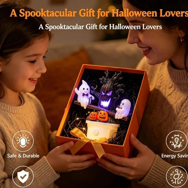 🎃👻Halloween Night Light Ghost Bubble Bath Lamp Ghost Reading Lamp Ornament