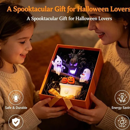 🎃👻Halloween Night Light Ghost Bubble Bath Lamp Ghost Reading Lamp Ornament