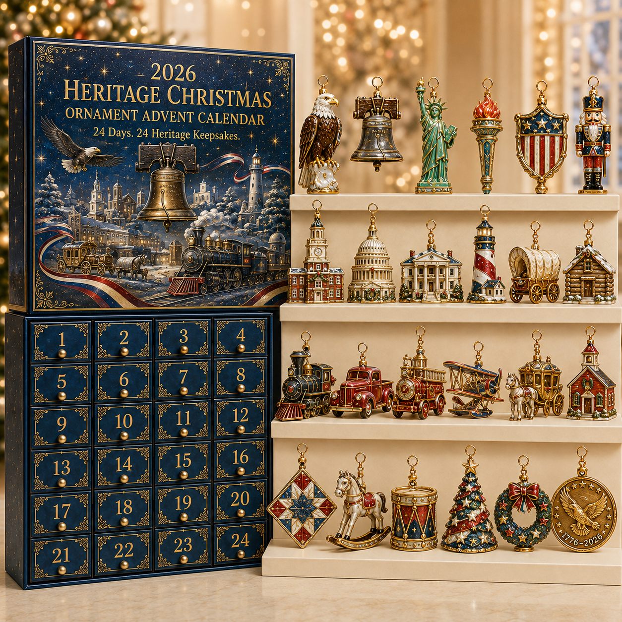 🔥America 250th Anniversary Heritage Christmas Advent Calendar