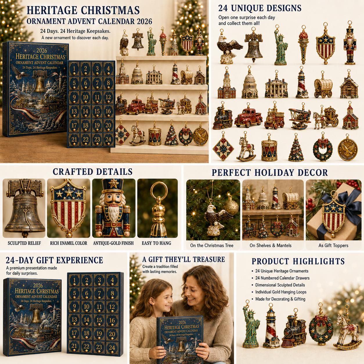 🔥America 250th Anniversary Heritage Christmas Advent Calendar
