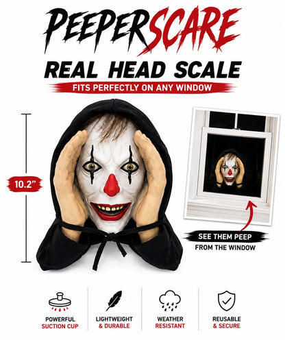 Peeping Stranger Window Prop – Real 1:1 Life-Size Halloween Prank Decor