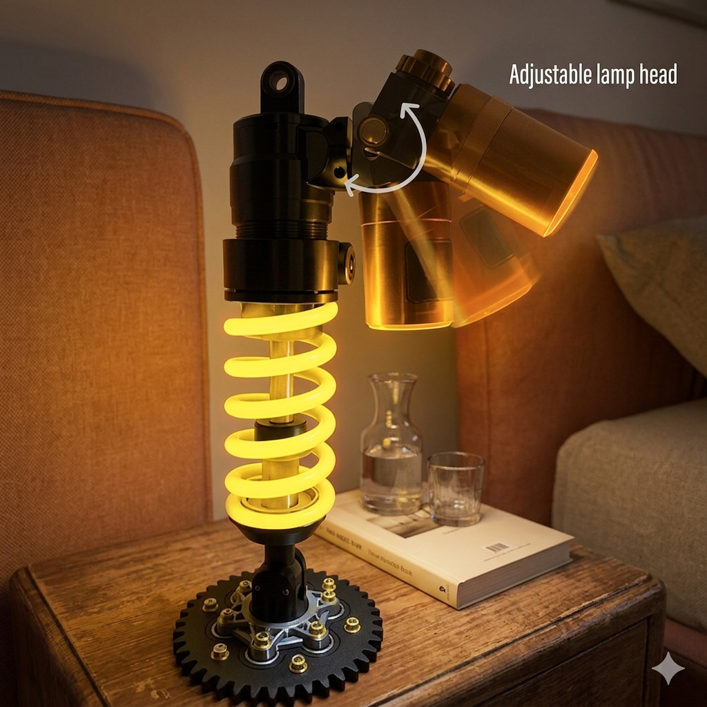 💥SAVE 48%🔥 Suspension Shock Absorber LED Lamp | Adjustable Decor Light For Gamers & Car Enthusiasts
