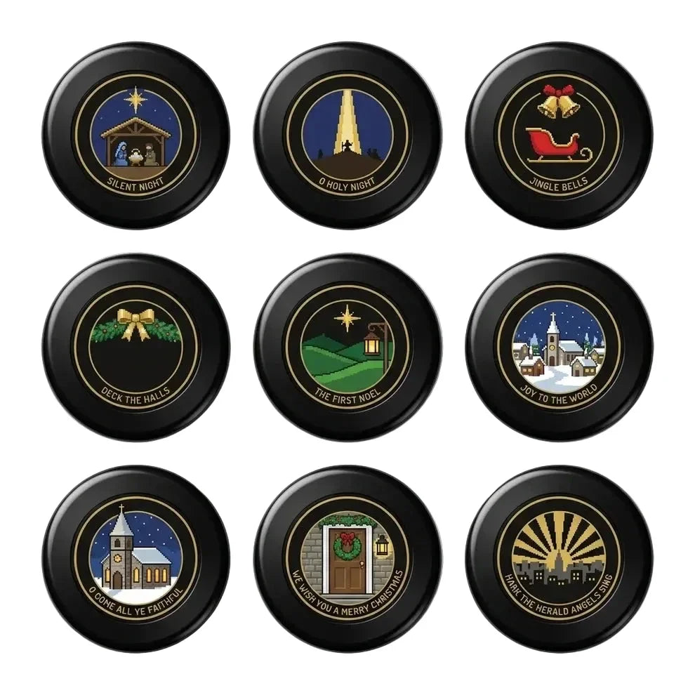 💽Christmas Magnetic Music Player Set Magnets for Refrigerator