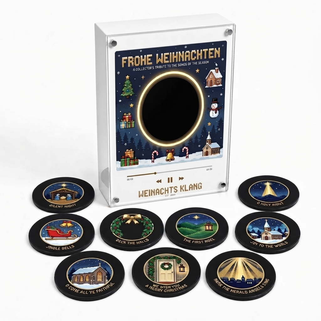 💽Christmas Magnetic Music Player Set Magnets for Refrigerator