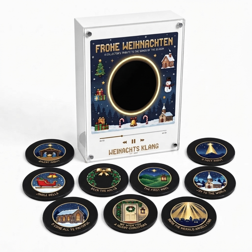 💽Christmas Magnetic Music Player Set Magnets for Refrigerator