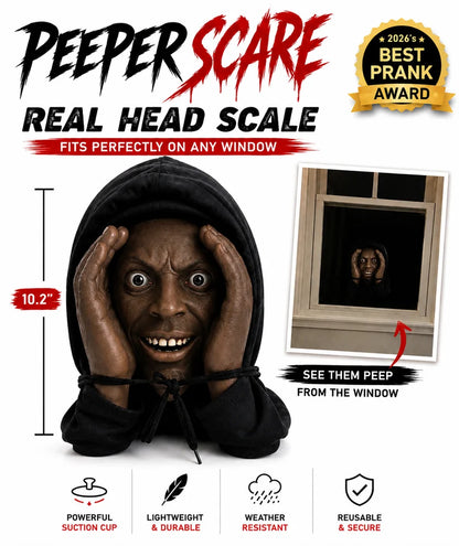 Peeping Stranger Window Prop – Real 1:1 Life-Size Halloween Prank Decor