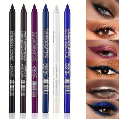 🔥 Limited Edition 50% OFF🌈14-Pack Eyeliner Pencil Waterproof Colored Paste Liners with Metallic & Shimmer Finishes Smudge-Proof