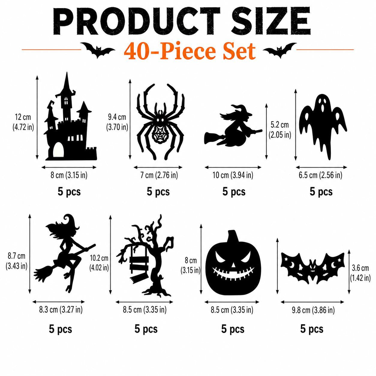🎃 Halloween Glow Wall Stickers | Spooky LED Home Decoration For A Haunted Halloween Atmosphere