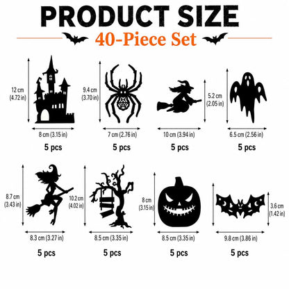 🎃 Halloween Glow Wall Stickers | Spooky LED Home Decoration For A Haunted Halloween Atmosphere