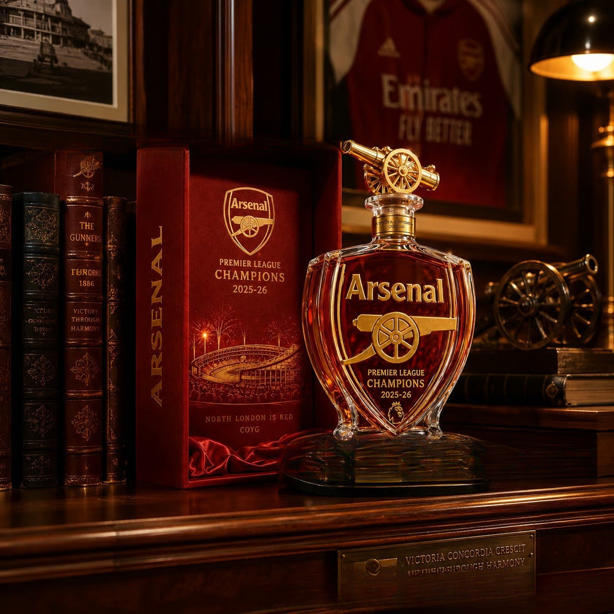 🏆Arsenal Champions Whiskey Decanter