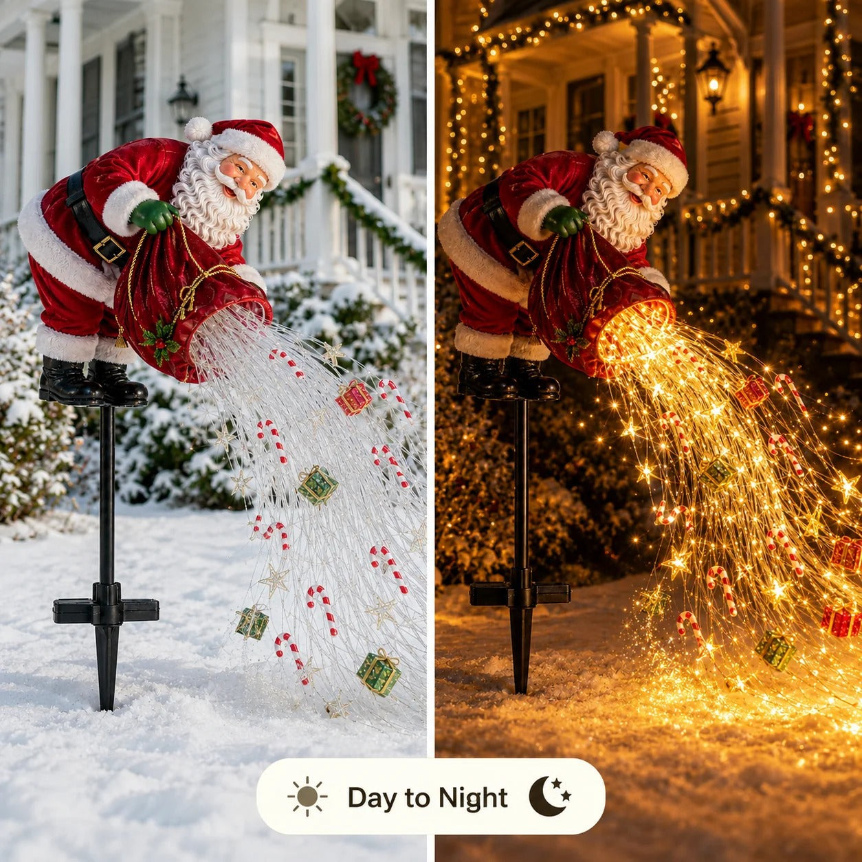 🎅Christmas Early Discount 49% Off 🎁 Santa’s Magic Pour – Flowing LED Christmas Garden Light