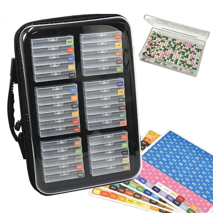 32 Slot Diamond Painting Organized Storage Box Set with Handle Bag