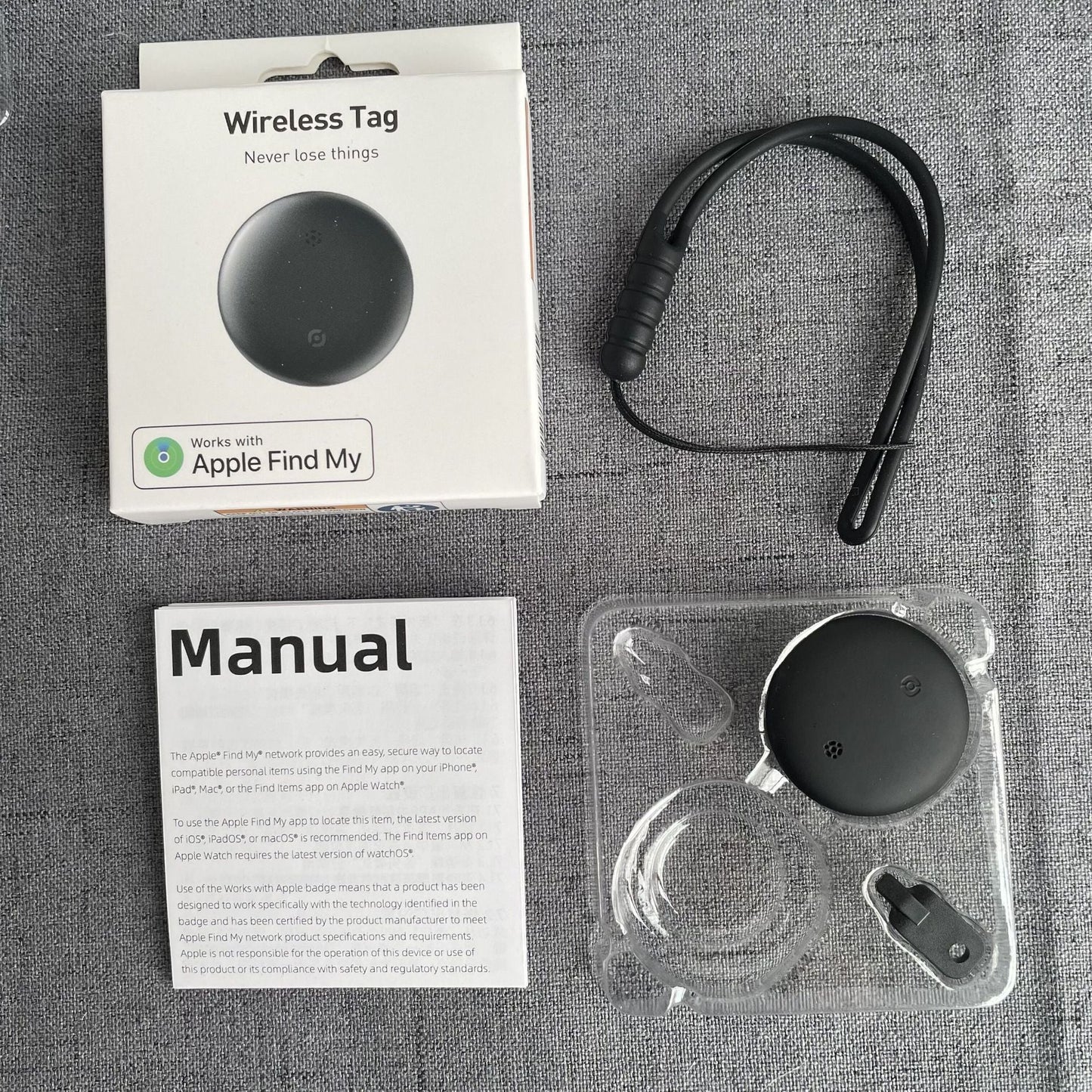2-Pack AnyTrack Pro Works with Apple Find My (iOS Only) for Worldwide Tracking