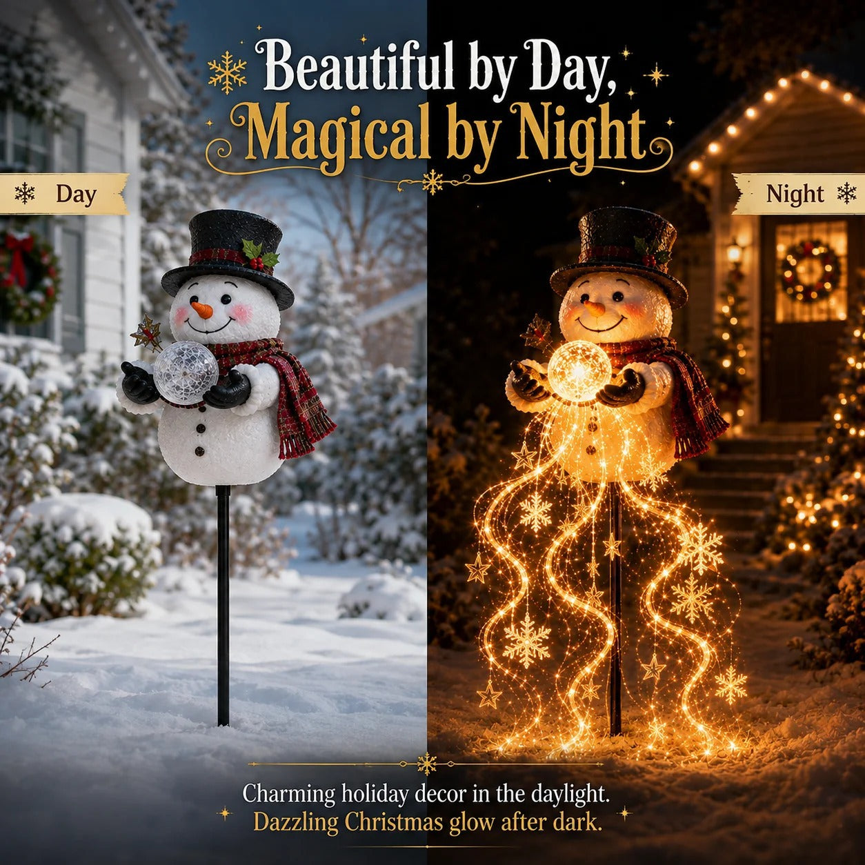 🎅Christmas Early Discount 49% Off 🎁 Santa’s Magic Pour – Flowing LED Christmas Garden Light