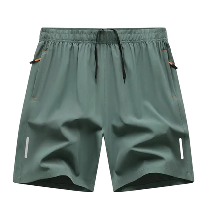 👖☀️ Summer Casual Men’s solid-color shorts with zippered pockets