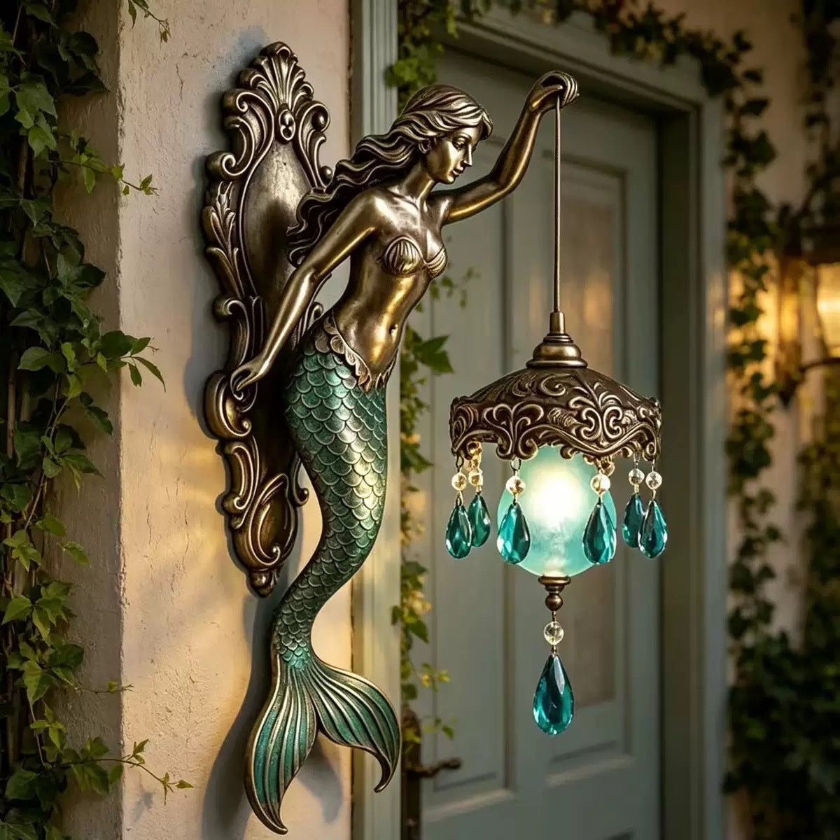 Vintage Mythic Glow Wall Lamp (Mermaid & Elves Edition)