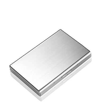 💼 BUSINESS FAVORITE | Premium Metal Card Holder – Slim RFID Wallet with Matte Black Finish