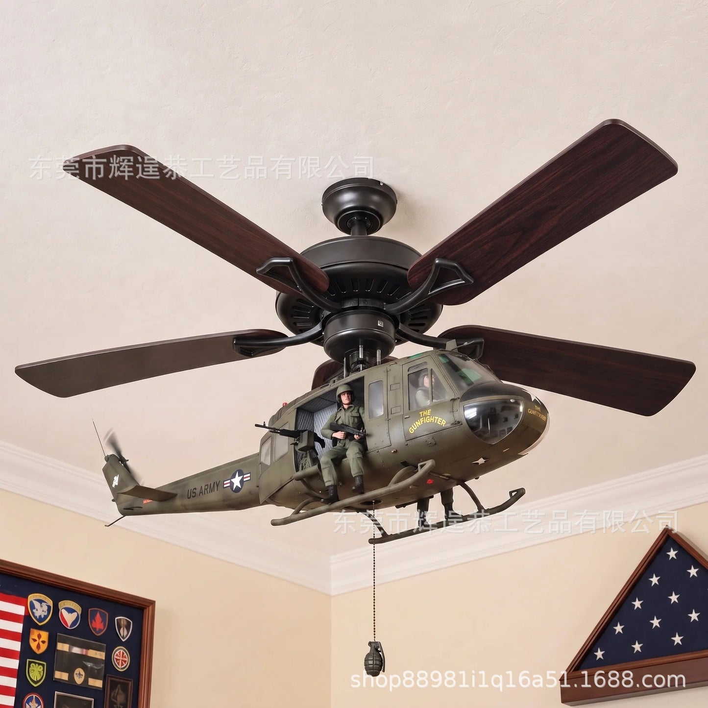 Helicopter Ceiling Fan Attachment Kit – Decorative Ceiling Fan Accessories for Home & Room Decor