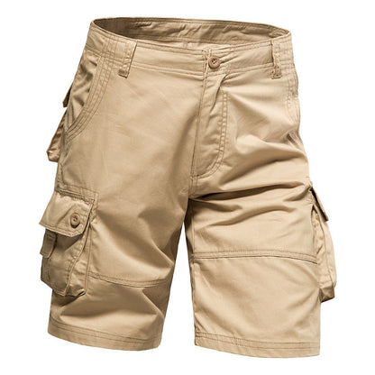 🔥Men's Heavy-Duty Multi-Pocket Tactical Cargo Shorts - 100% Organic Cotton Hiking & Work Shorts