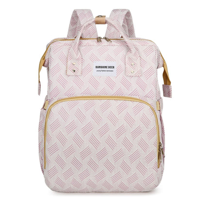 👶2-in-1 Baby Diaper Bag Backpack – Fold-Out Care Space & Large Storage