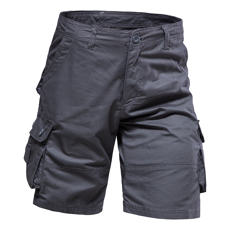 🔥Men's Heavy-Duty Multi-Pocket Tactical Cargo Shorts - 100% Organic Cotton Hiking & Work Shorts