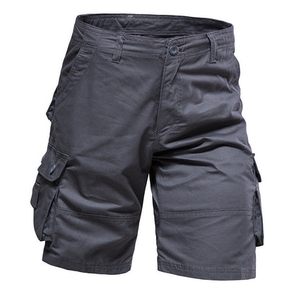 🔥Men's Heavy-Duty Multi-Pocket Tactical Cargo Shorts - 100% Organic Cotton Hiking & Work Shorts