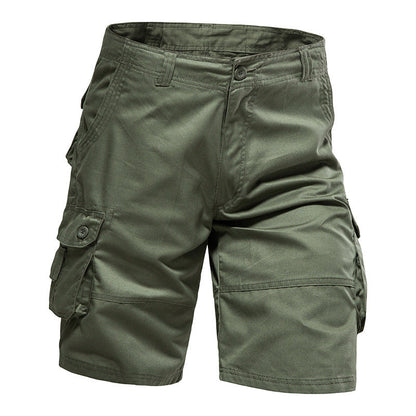 🔥Men's Heavy-Duty Multi-Pocket Tactical Cargo Shorts - 100% Organic Cotton Hiking & Work Shorts