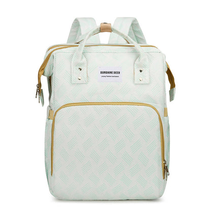 👶2-in-1 Baby Diaper Bag Backpack – Fold-Out Care Space & Large Storage