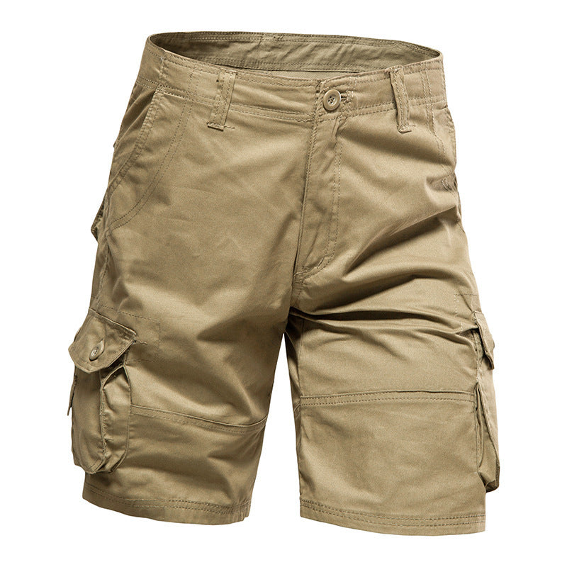 🔥Men's Heavy-Duty Multi-Pocket Tactical Cargo Shorts - 100% Organic Cotton Hiking & Work Shorts