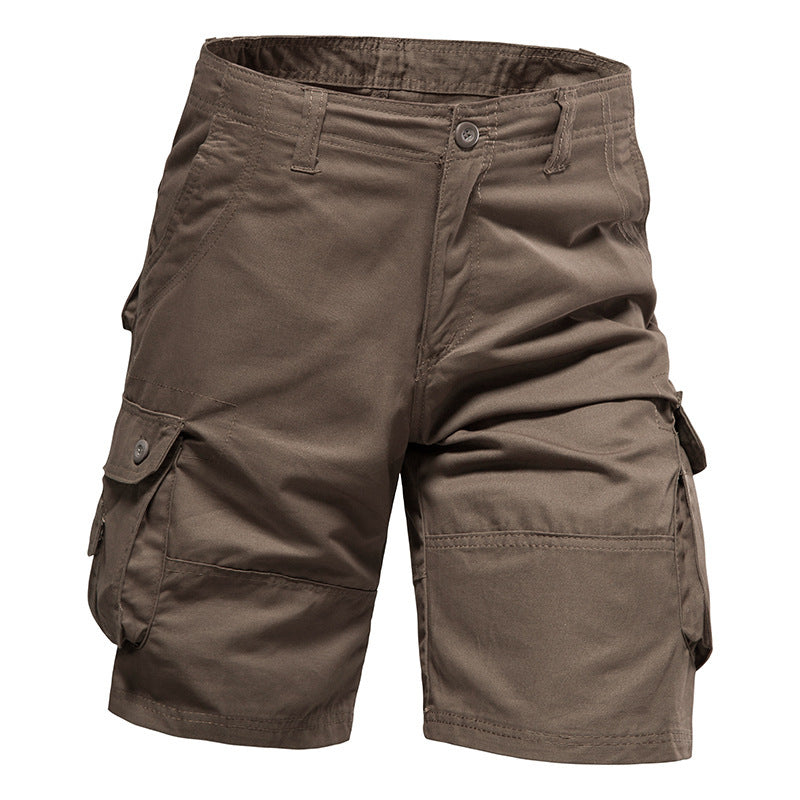 🔥Men's Heavy-Duty Multi-Pocket Tactical Cargo Shorts - 100% Organic Cotton Hiking & Work Shorts