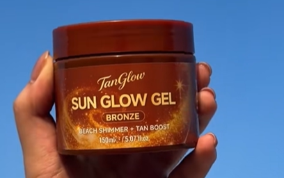 Gold Shimmer Tanning Gel 150g, Hydrating Body Lotion, Sunless Bronzer for Golden Sun-Kissed Glow, All Skin Types