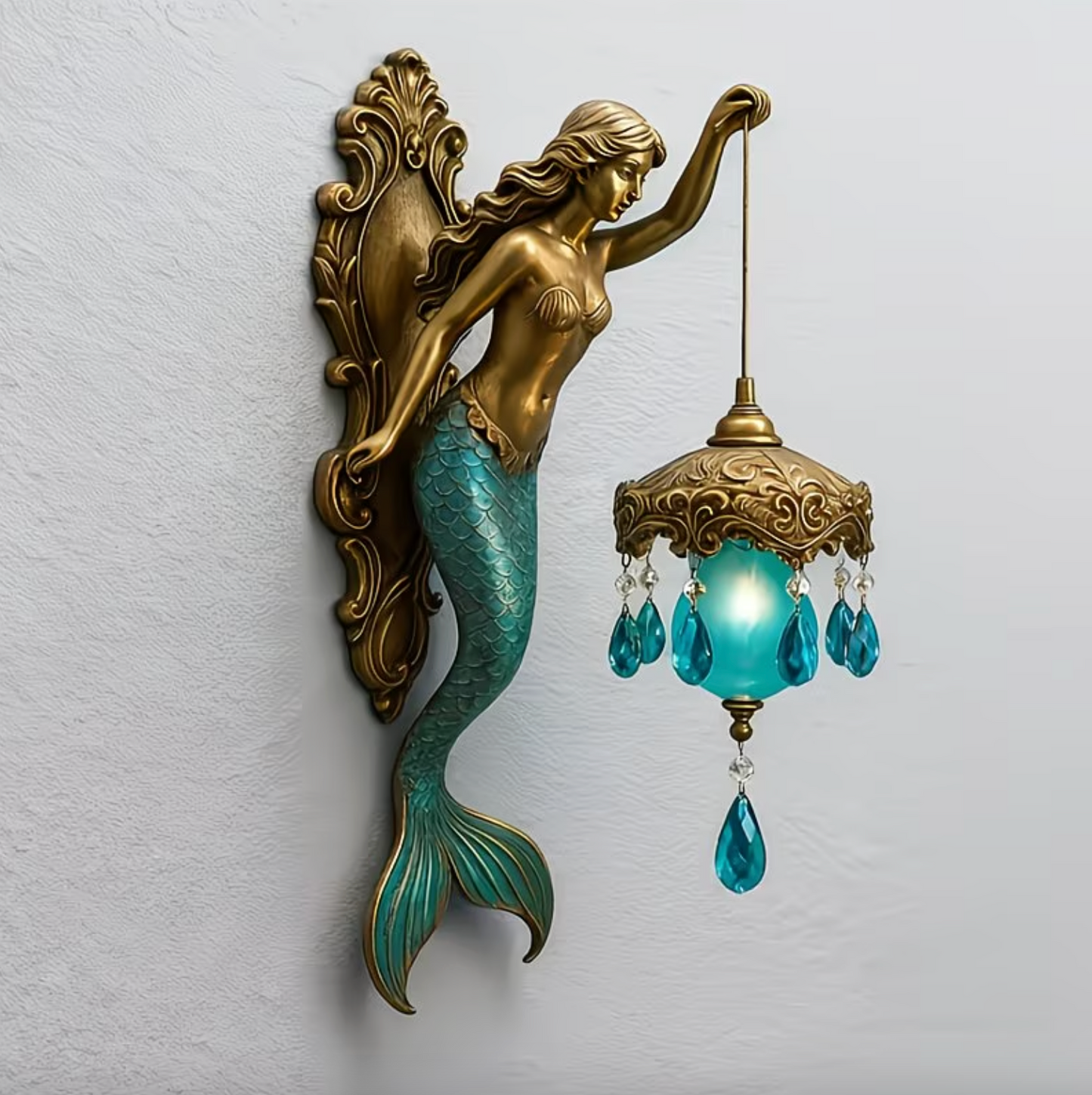 Aurelia™ - Vintage Mythic Glow Wall Lamp (Mermaid & Elves Edition)