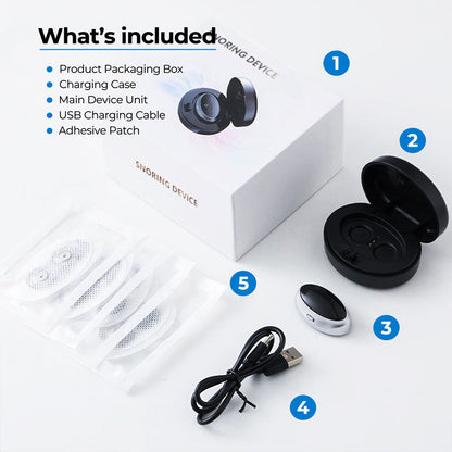 Sleep Aid | Anti-Snoring Chin Clip Device with Soft Ergonomic Design | Non-Invasive Support for Quieter Nights