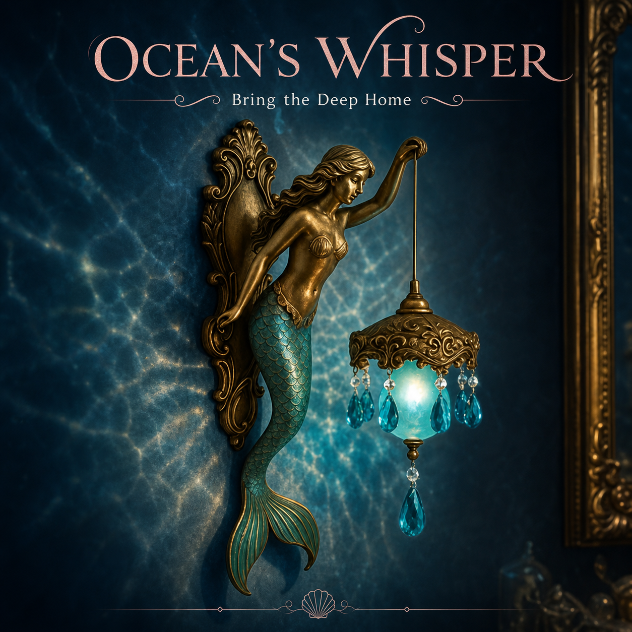 Vintage Mythic Glow Wall Lamp (Mermaid & Elves Edition)