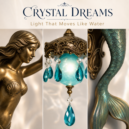 Vintage Mythic Glow Wall Lamp (Mermaid & Elves Edition)