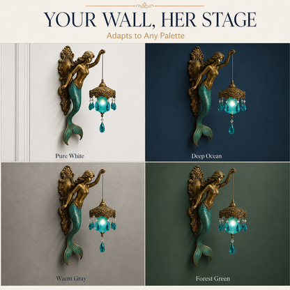Vintage Mythic Glow Wall Lamp (Mermaid & Elves Edition)