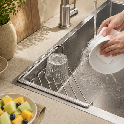 🔥BUY 1 GET 1 FREE 🏠Stainless Steel Triangle Sink Corner Rack