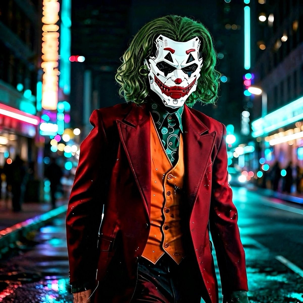 🔥Hot Sale 49% OFF🔥Cyberpunk Joker Mask - The Ultimate Cosplay  Statement Piece