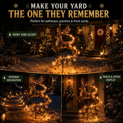 🎅Christmas Early Discount 49% Off🎄✨Christmas Magic Garden Collection - Transform Your Yard Into A Winter Wonderland With Enchanted Flowing Lights（31.5 inch）