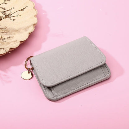 💖🌹RFID Short Wallets for Women – Fashionable Card Holder with Key Ring & Coin Purse