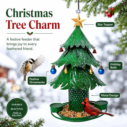 🔥HOT SALE🔥Christmas Tree Bird Feeder 🎄 Festive Backyard Holiday Decor