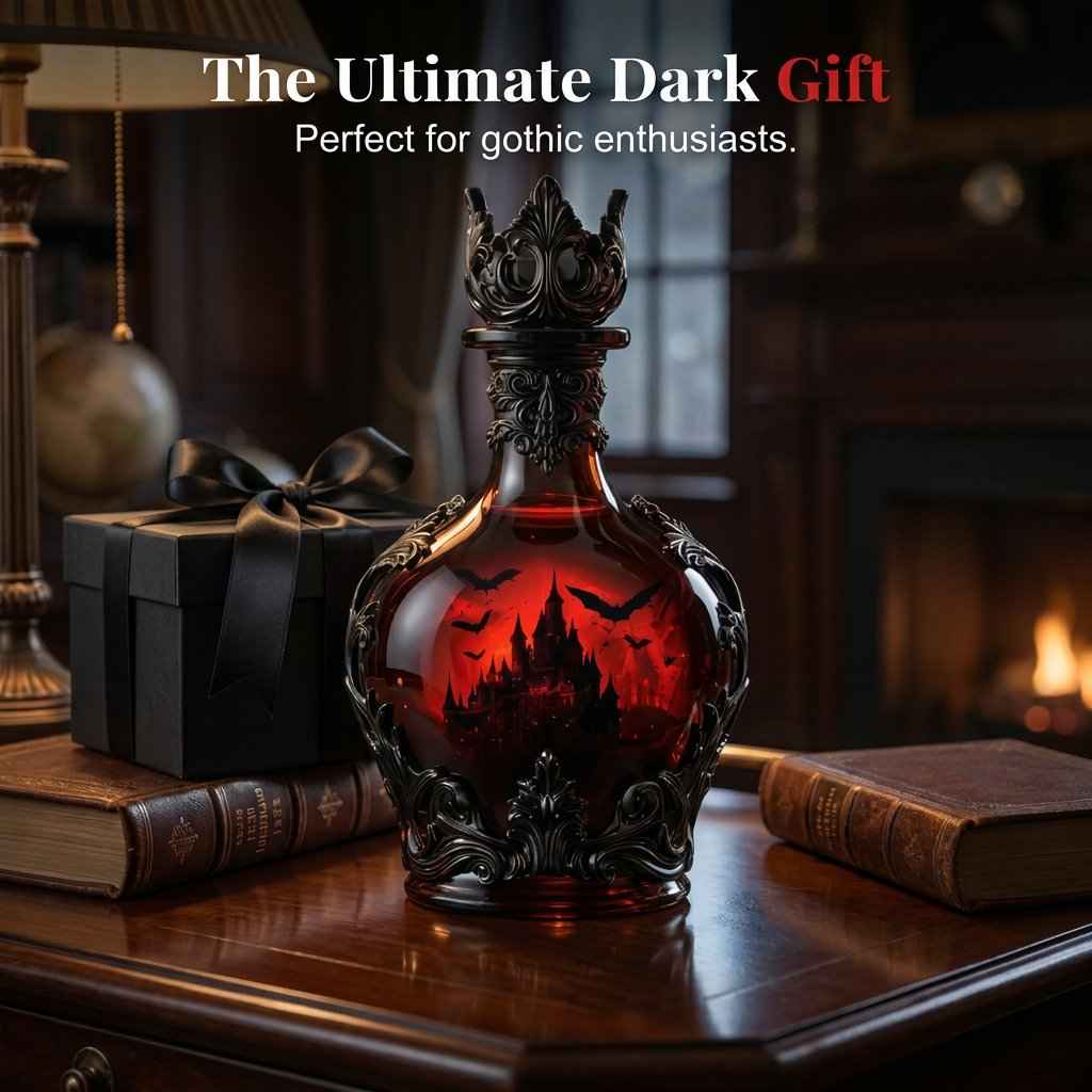 Crimson Vampire Elixir Decanter final product view