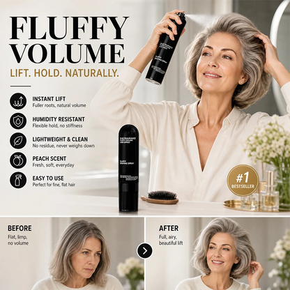 💁Buy 1 Get 1 Free✨Fluffy Hair Shaping Spray, Long Lasting Peach Scent Volumizing Hair Mist for All-Day Hold