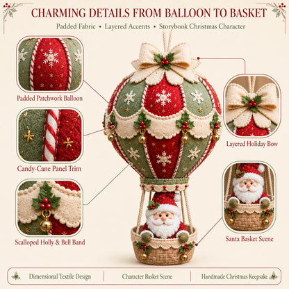 ⏳ Last Day 49% OFF – 🎈 Beginner-Friendly Christmas Hot Air Balloon Hanging Decor DIY Kit Collection | Complete Kit with Coordinated Fabrics, Decorative Accents & Crafting Materials Included 💕