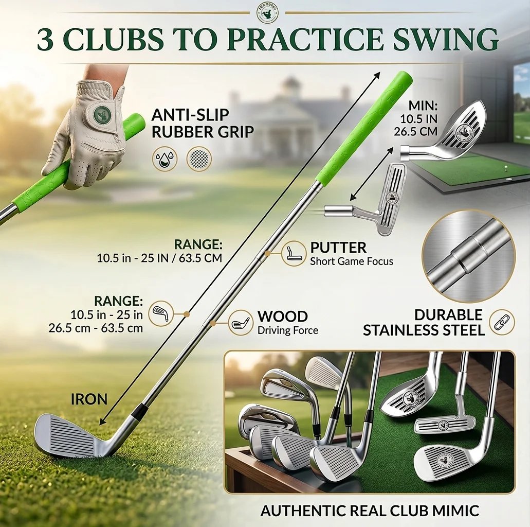 Kids Golf Set with Adjustable Clubs – Perfect for Backyard Play