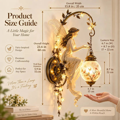 ⏳ Last Day 49% OFF🔥Enchanted Fairy Blossom Lantern Wall Light